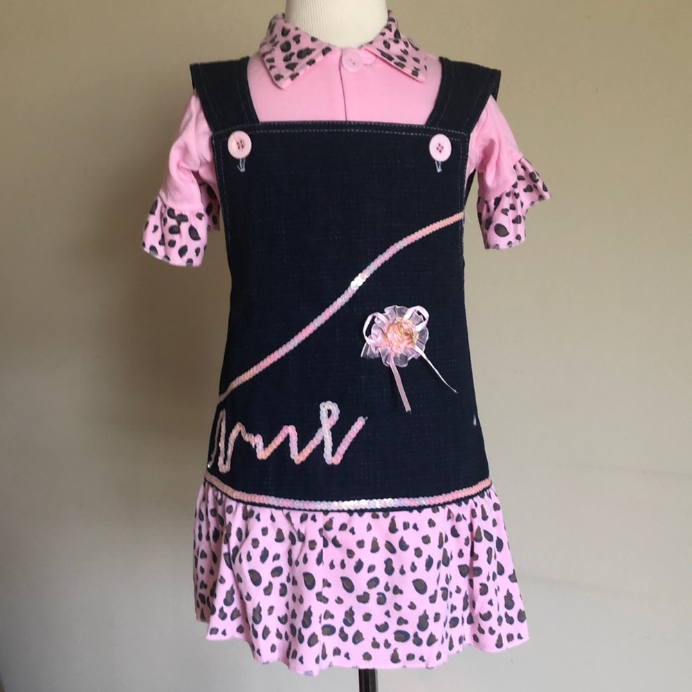Girls 2 Piece Outfit Shirt and Jumper Sz 4/5 NWOT